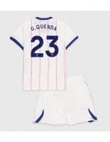 Chelsea Geovany Quenda #23 Alternativní dres pro děti 2026-27 Krátký Rukáv (+ trenýrky)